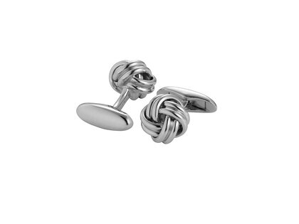 Handgefertigte Manschettenknöpfe Nautica in Silber (925/ ), 11,9mm
