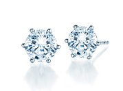 Ohrstecker Classic in Weißgold