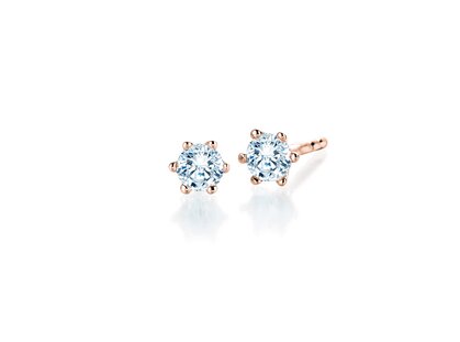 Ohrstecker Classic Labordiamant in 9K Roségold mit Labordiamanten 0,20ct E/VS
