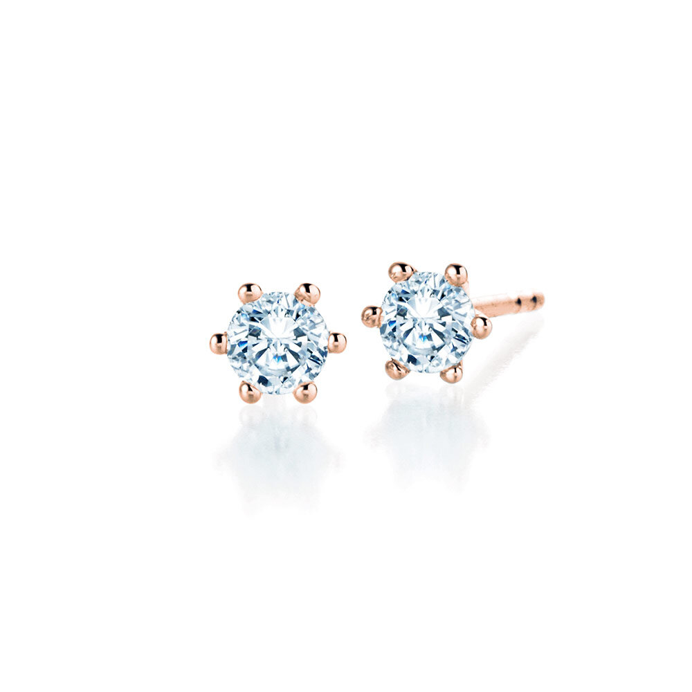 Ohrstecker Classic Labordiamant in 9K Roségold mit Labordiamanten 1,00ct E/VS