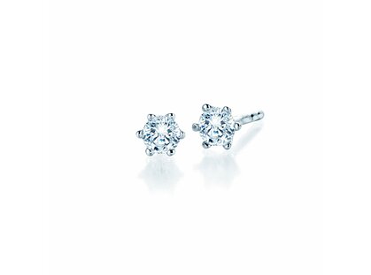 Ohrstecker Classic in Platin 950/- mit Diamanten 0,25ct GSI G/SI