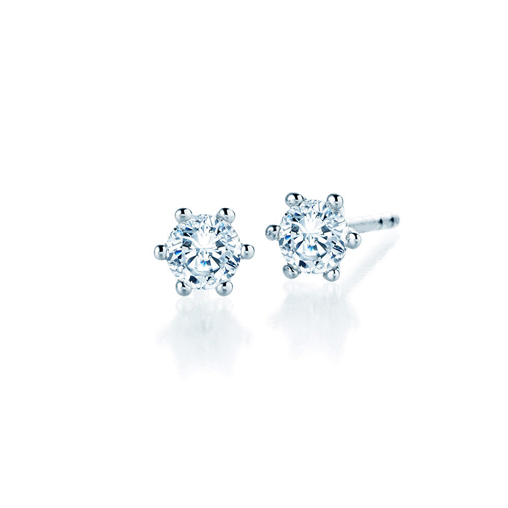 Ohrstecker Classic in Platin 950/- mit Diamanten 0,60ct G/SI