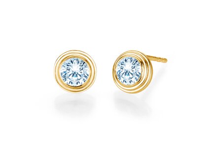 Ohrstecker Diamond Bowl Labordiamant in Gelbgold