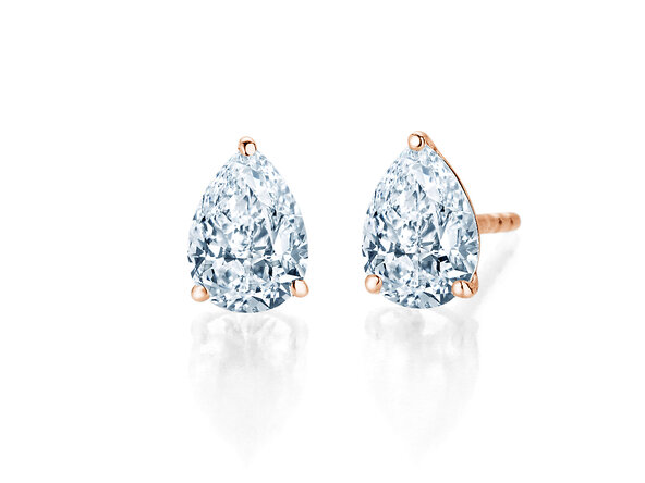 Ohrstecker Diamond Drop in Roségold
