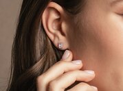 Ohrstecker Diamond Radiant in Roségold