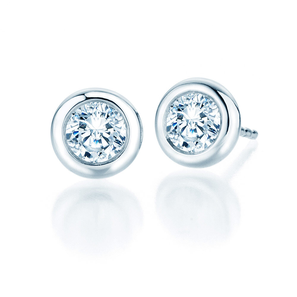 Ohrstecker Eternal in 9K Weißgold mit Diamanten 1,50ct G/SI