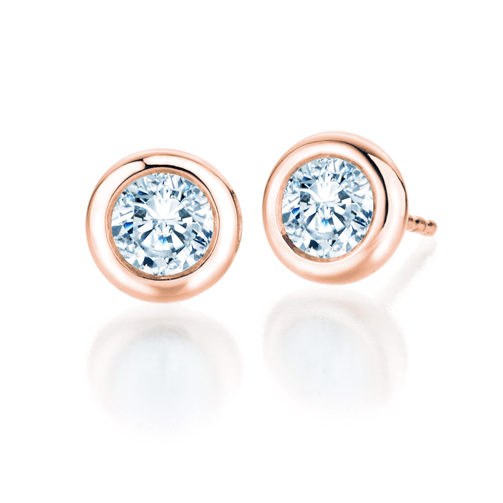 Ohrstecker Eternal Labordiamant in Roségold