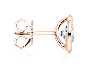 Ohrstecker Eternal in 14K Roségold mit Diamanten 0,10ct GSI G/SI