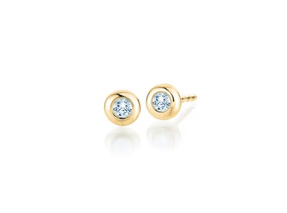 Ohrstecker Eternal in 9K Gelbgold mit Diamanten 0,15ct G/SI