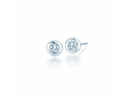 Ohrstecker Eternal in Platin 950/- mit Diamanten 0,20ct GSI G/SI