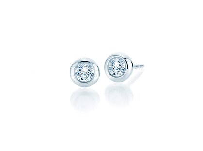 Ohrstecker Eternal in Platin 950/- mit Diamanten 0,25ct GSI G/SI