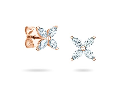 Ohrstecker Flower in Roségold