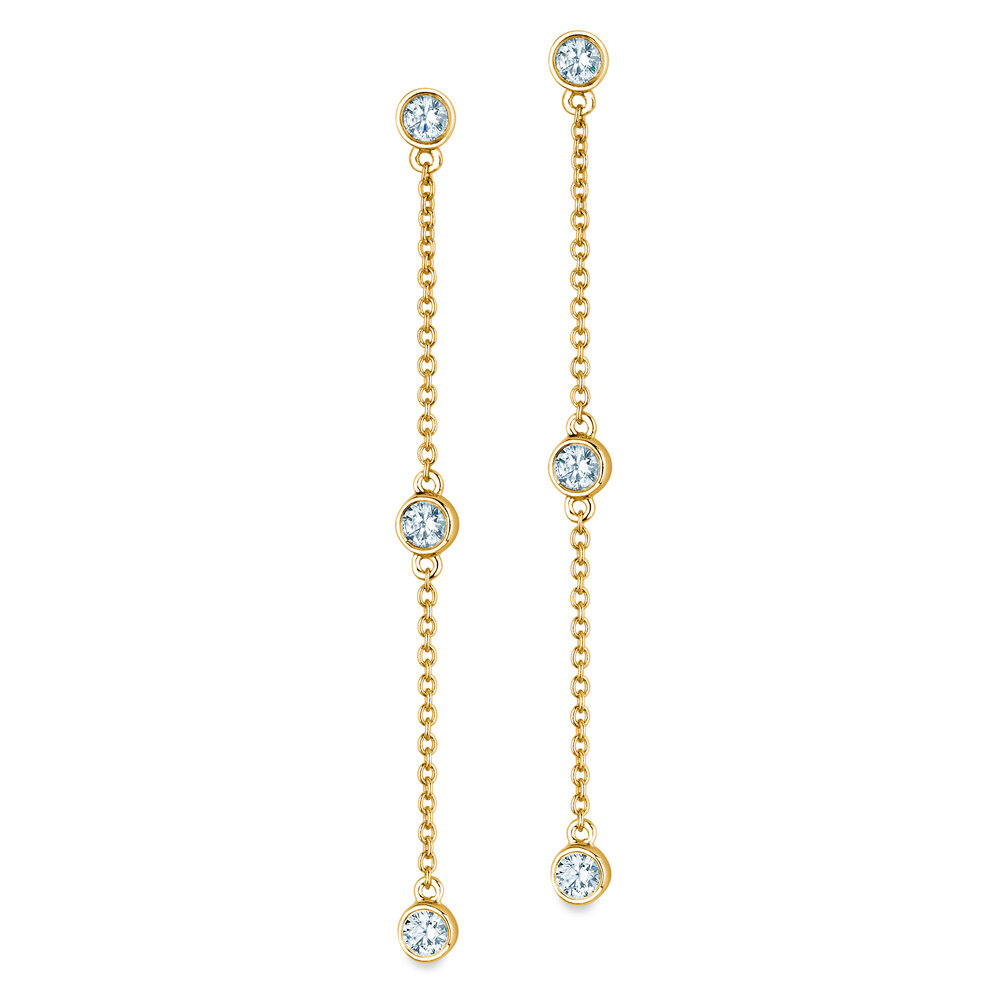 Ohrstecker Leon Labordiamant in 18K Gelbgold mit Labordiamanten 1,20ct E/VS