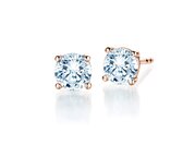 Ohrstecker Modern in Roségold