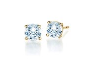 Ohrstecker Modern in Gelbgold