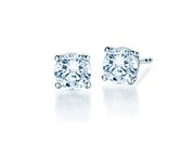 Ohrstecker Modern in Weißgold