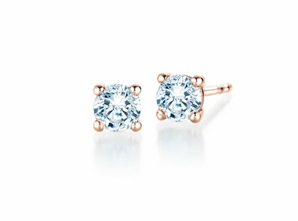 Ohrstecker Modern in 18K Roségold