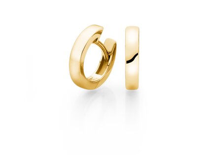 Creolen Modern in Gelbgold