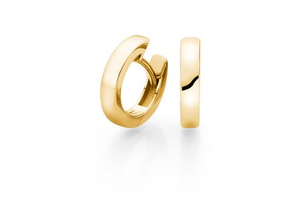 Creolen Modern in Gelbgold