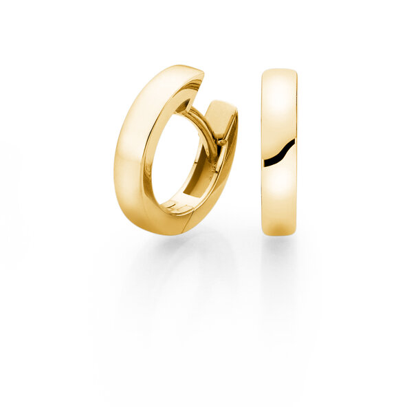 Creolen Modern in Gelbgold