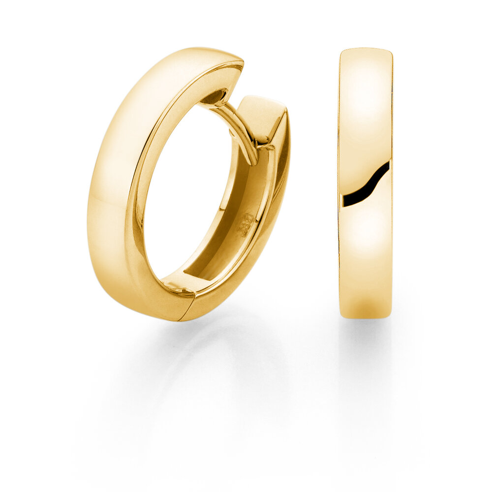 Creolen Modern in 14K Gelbgold L