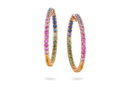 Creolen Rainbow Ombre