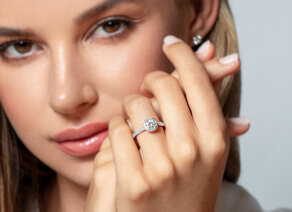 Diamantring Pure Infinity in Gelbgold