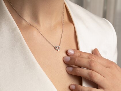 Anhänger Heart Diamonds