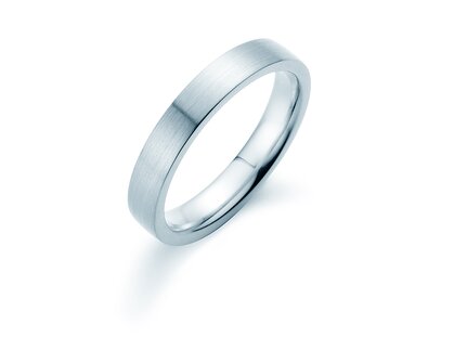 Ring Modern 3,5mm in Silber 925/- matt