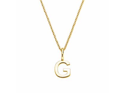 Buchstaben-Anhänger Classic G in 14K Gelbgold