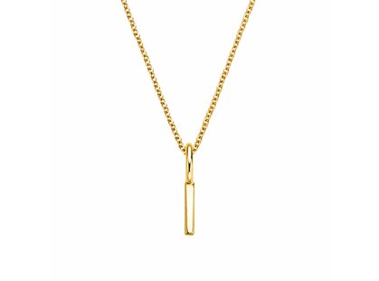 Buchstaben-Anhänger Classic I in 14K Gelbgold