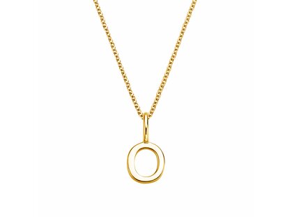 Buchstaben-Anhänger Classic O in 14K Gelbgold