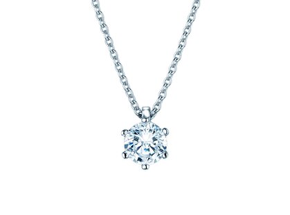 Anhänger Classic Labordiamant in Platin