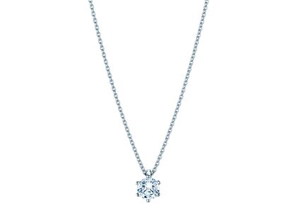Anhänger Classic Labordiamant in Silber