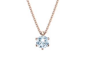 Anhänger Classic Labordiamant in Roségold