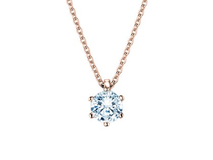 Anhänger Classic Labordiamant in Roségold