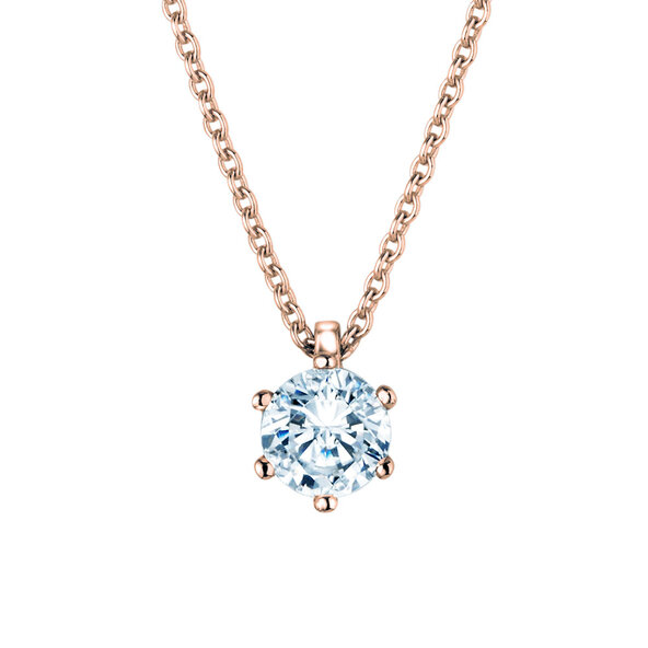 Anhänger Classic Labordiamant in Roségold