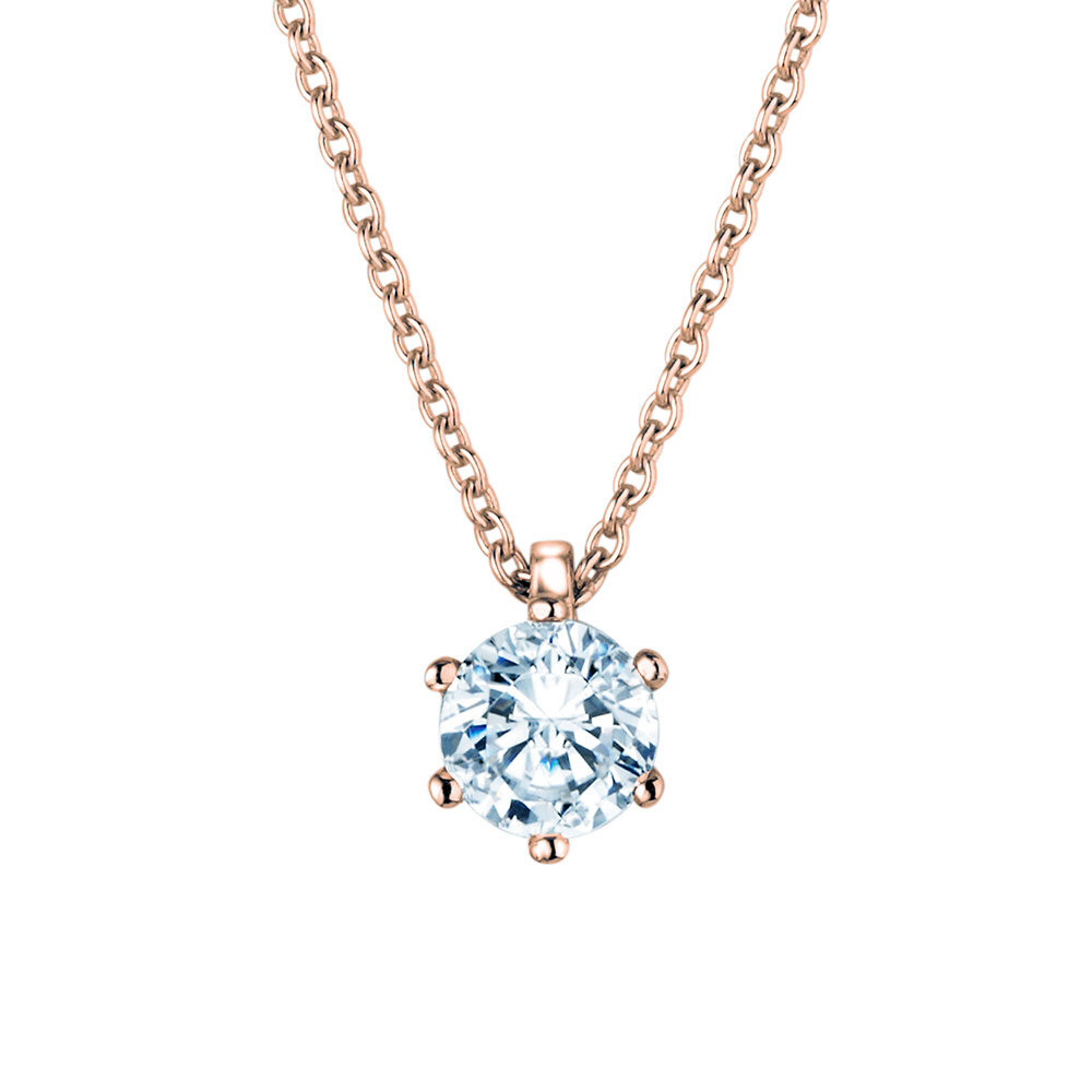 Anhänger Classic Labordiamant in 18K Roségold mit Labordiamant 2,50ct E/VS