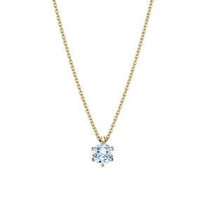Anhänger Classic Labordiamant in Gelbgold