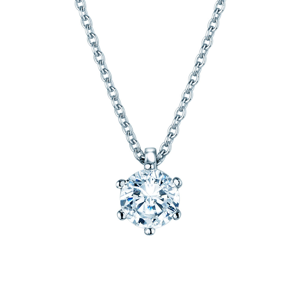 Anhänger Classic Labordiamant in Platin