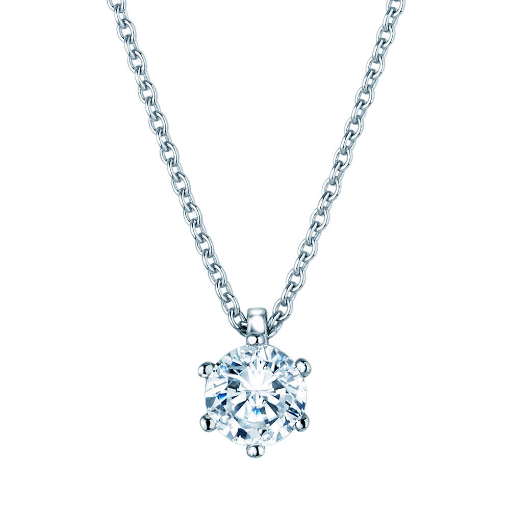 Anhänger Classic in Platin 950/- mit Diamant 0,50ct G/SI
