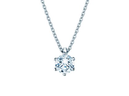 Anhänger Classic Labordiamant in Platin