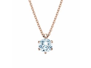 Anhänger Classic Labordiamant in Roségold