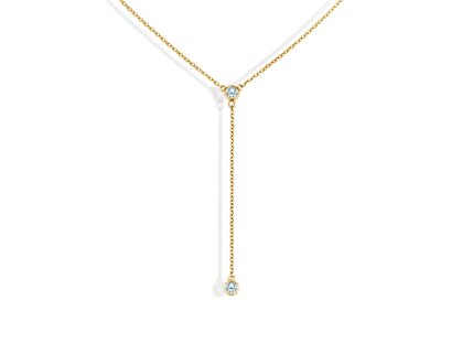 Halskette Leon Y in 18K Gelbgold mit Diamanten 0,40ct G/SI
