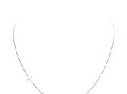Halskette Cross in 9K Roségold poliert