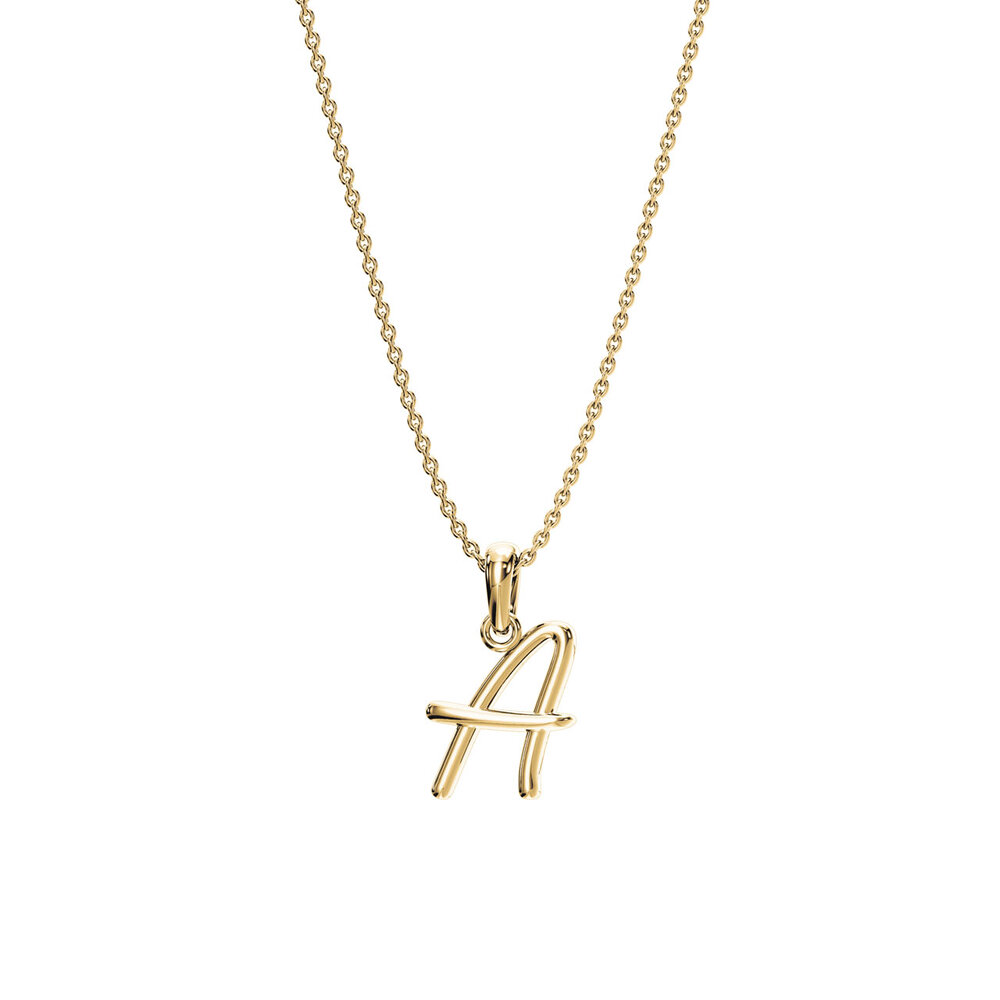 Buchstaben-Anhänger Dalí A in 18K Gelbgold