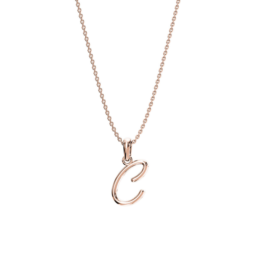 Buchstaben-Anhänger Dalí C in 18K Roségold
