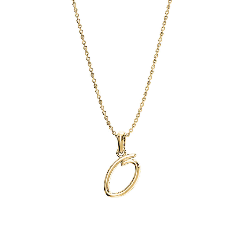 Buchstaben-Anhänger Dalí O in 18K Gelbgold