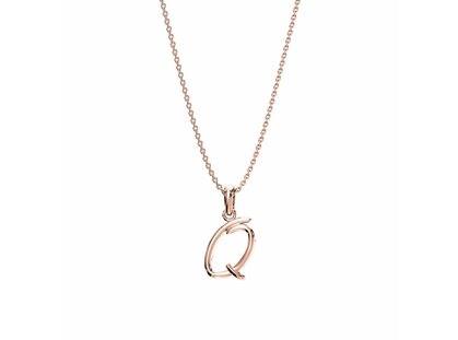 Buchstaben-Anhänger Dalí Q in 18K Roségold