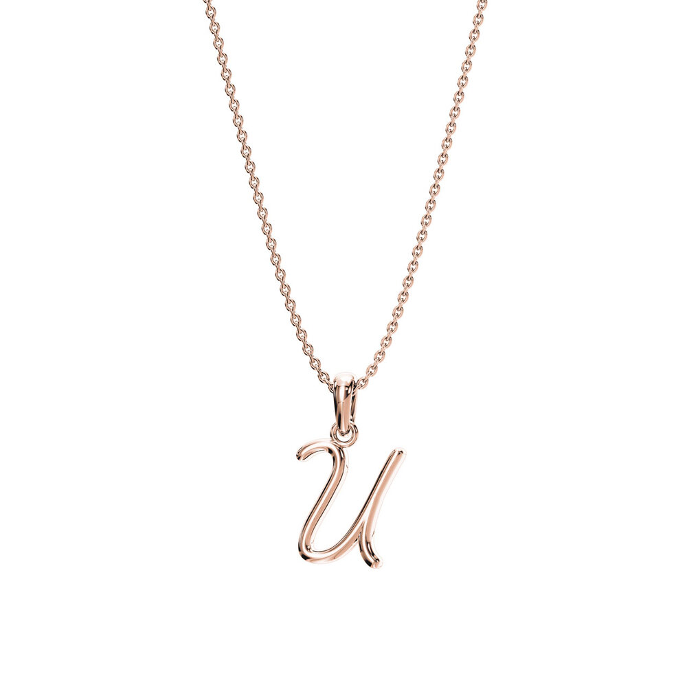Buchstaben-Anhänger Dalí U in 18K Roségold